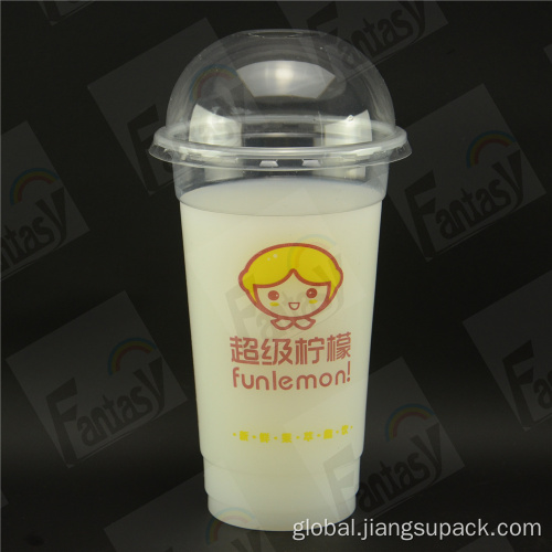 Custom Pp Blister Cup PP Blister Cup Transparent Milk Tea Beverage Cup Factory